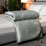 Siiditekk 100% mooruspuu siidist Suvine jahe tekk Soe konditsioneeritekk Kevad-s&uuml;gisene tekk Kahekordne tekikott Talvine tekk 150x200cm 2.0kg hall v&auml;rv