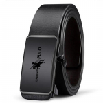 PULO rihm meeste ehtsast nahast automaatne pandlaga p&uuml;ksirihm vabaaja isiksus 130cm must