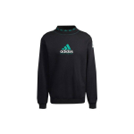 Adidas Originals EQT Logo Tikitud Spordi &Uuml;mmarguse Kaelusega Dressipluus Meeste Dressipluus Must HG8096 M