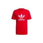 Adidas Originals Trefoil L&uuml;hikeste Varrukatega &Uuml;mmarguse Kaelusega T-s&auml;rk Meestele Punane GN3468 XL