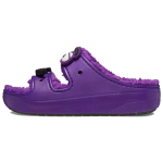 McDonalds x Crocs Classic Cozzzy Sandaal Grimace Unisex Tossud Lilla Must 209392-510 41-42