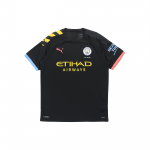 PUMA Manchester City FC v&otilde;&otilde;rsiljas Quick-Dry Spordijalgpallis&auml;rk raglaanvarrukate ja tr&uuml;kitud graafikaga Meeste Toppid Must 755590-02 XS