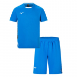 Mizuno Kiiresti kuivav Hingav Mood L&uuml;hikeste Varrukatega L&uuml;hikesed P&uuml;ksid Vabaaja Spordikomplekt Unisex Spordikomplekt Sinine 72CG43Z225 XS