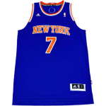 Adidas X NBA koost&ouml;&ouml; Knicks meeskond 7 Anthony &uuml;mmarguse kaelusega moodne pehme varrukateta korvpallivorm unisex vorm sinine 7912A-3KB-K91474 M
