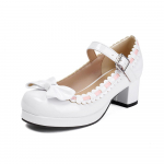 Mood Suurus 34-48 Naine Keskmise Kontsaga Lolita Kingad Lakknahast Armsa Lipsuga Mary Jane Pumbad Pruut Pulmad Cosplay Pidu Punane Roosa Must Roheline 34 valge