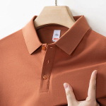 Uus Meeste &Auml;rikasuaalne Pikkade Varrukatega &Uuml;hev&auml;rviline Polo S&auml;rk Moodne Ja Mugav Suvine Mitmek&uuml;lgne Topp 3XL oranž