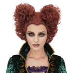 Naiste Vares Superkangelane Lilla L&uuml;hike Sirge Bob Parukas koos Kolmnurkse Juuksepiiriga S&uuml;nteetiline Juus Cosplay Parukas Halloweeni Kost&uuml;&uuml;mipeoks as the picture- beige