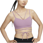 Nike Zenvy Dri-Fit Kiirkuivav U-kujuline Mugav &Uuml;hev&auml;rviline Spordirinnahoidja Naiste aluspesu Hall Lilla Punane FV6509523 S