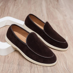 Meeste Lai Laius Suede Mokassiinid Slip-On Mokassiinid Pehme Tald Madalad Mugavad Vabaaja S&otilde;idujalatsid Hingavad Vabaaja Jalan&otilde;ud Mokassiinid 39 pruun