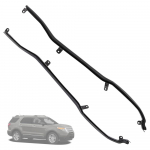 Tagumise ukse ilmastikukindla tihendi esiserv Vasak+Parem Must Ford Explorer 11-19 jaoks
