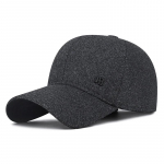 Men's Warm Cotton Baseball Cap with Earflaps Adjustable