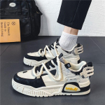 Uued meeste kingad tossud hingavad vabaaja moekad rula kingad meeste madalad platvormiga vulkaniseeritud kingad Tenis Masculino 43 must