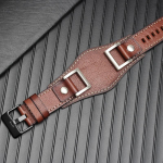 Fossil JR1157 Kellarihm Ehtne Nahk 24mm Meeste Kellarihm Rihm K&otilde;rge Kvaliteet Vintage K&auml;ev&otilde;ru Retro Stiil Pruun Must 24mm