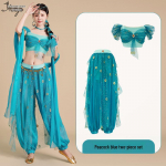 T&auml;iskasvanute printsess Jasmine Halloweeni Cosplay kost&uuml;&uuml;m - eksootiline stiil Large