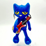 Pete kass Plush Doll Pizza Party Pehme pl&uuml;&uuml;sis sinine kassi t&auml;idisega loomam&auml;nguasi Superpehme Pete Kitty