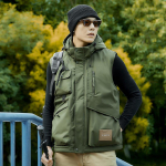 Meeste S&uuml;gisene Pl&uuml;&uuml;sist Paks V&auml;litingimustes Mitme Taskuga Vest Kalastusjakk Meeste Mitme Taskuga T&ouml;&ouml;riietusjakk XXXXXL armee roheline v&auml;rv
