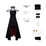 Spy&times;family Anime Yor Forger Cosplay Kost&uuml;&uuml;mid Seksikas Must &Otilde;lalt Eemaldatav Halloween Karnevali Peo Cosplay Kost&uuml;&uuml;mid 3XL 65-70kg beež