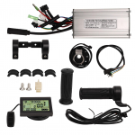 36V 48V 500W Elektrijalgratta kontrolleri komplekt koos 20A siinuslaine kontrolleri, LCD3 paneeli ja gaasikangiga