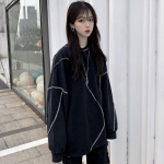M&uuml;tsita kapuutsid Harajuku BF Style Must Hip-hop Chic Teismeliste dressipluusid S&uuml;gis Trendikas Igap&auml;evane Lihtne Naiste T&auml;navar&otilde;ivad Uus XXL must
