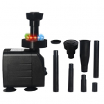 Purskkaevu pump LED-valgusega 12 lambihelme Tugev iminapp H&uuml;dropoonika Aed