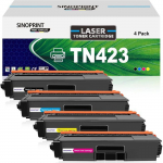 Pack de 4 Toners Compatibles TN423 pour Brother HL-L8260CDW, MFC-L8690CDW, DCP-L8410CDW