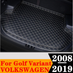 Sinjayeri auto pakiruumi matt veekindel AUTO sabapagasi vaibad k&otilde;rgel k&uuml;ljel pakiruumi kattepadja vooder Volkswagen VW Golf Variant jaoks Brown