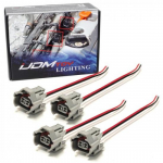 4pc Nippon Denso Female Fuel Injector Adapters For Honda Mazda Subaru Toyota etc