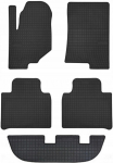 Dywaniki samochodowe gumowe do: SsangYong Rexton IV SUV 3 rzędy (2017-) - czarne, dopasowane