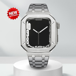 Luksuslik modifikatsioonikomplekt Apple Watch 9 8 7 korpusele ja rihmale 45mm 44mm Metallist raam iwatch Series 6 5 4 SE3 tarvikutele For Series456SE 44mm