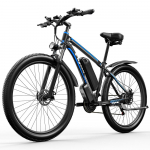 Elektriratas t&auml;iskasvanutele EBYCOO 29 750W mootor 48V 17,5AH kahekordne ketaspidur tippkiirus 45 km/h Shimano 21 k&auml;iku Must E8