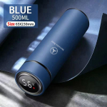 Mercedes Benz AMG W164 W203 W204 W168 CLA CLK ML AMG GLA jaoks 500 ml Nutikas Vee Pudel Roostevabast Terasest Termos Pudelid Kohvitass sinine