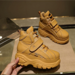 Parima kvaliteediga ehtsast nahast platvormiga buffalo kingad Naiste vabaaja tossud &Uuml;mar nina Luksuslik isa kingad ST487 ST488 38