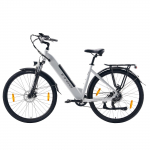 TTGO HZ-28ST Linna&uuml;histuse Elektrijalgratas 36V20Ah Aku 250W Mootor 120KM S&otilde;iduulatus 25KM/H Tippkiirus 28 Tollist Rehvi Elektriline Jalgratas valge