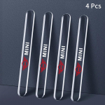 4x Auto ukse l&auml;bipaistev kokkup&otilde;rkevastane k&uuml;lgserva kaitsekaitseriba kleebised Mini Cooper S R50 R52 R53 R55 R56 jaoks 4pcs