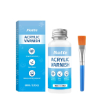 60/120ML Matt lakk akr&uuml;&uuml;lv&auml;rvi ja kipsist kujukeste jaoks - Veep&otilde;hine tolmukindel tihendaja, DIY k&auml;sit&ouml;&ouml; kaitsekate gray