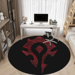 1 tk World Of Warcraft kontori &uuml;mmargune vaip, kontoritoolide alla, magamistuba, elutuba, kodu kaunistus a0926141 120cm by 120cm gray