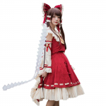 Hakurei Reimu Cosplay Anime Halloween Lolita P&uuml;hakoda Neiu [Milky Time] Naiste (M)