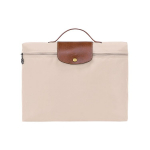Longchamp Le Pliage Green 37 Kokkupandav Kaasaskantav T&otilde;mblukuga ja Pressn&ouml;&ouml;biga Sulgemine L&otilde;uend Vasikanahast &Auml;&auml;risega Portfell K&auml;ekott V&auml;ike Meeste k&auml;ekotid 2182089P71 Beige