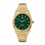 Vivienne Westwood Kuninganna Ema Kell Kvartsmehhanism Roostevabast Terasest K&auml;ev&otilde;ru Roheline T&auml;hik Kingikarbi Saadaval Nurkadega Saturni Element DWVV244GRGD Regular Watch Box