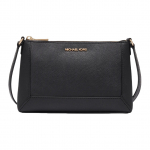 Michael Kors MK Sallie &Uuml;hev&auml;rviline Nahast &Otilde;la-Crossbody Kott Keskmine Naiste kotid 32F4G7XC8L Black