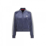 adidas x FEIFEI RUAN Piiratud V&auml;ljaanne Sametist Triibuline Jooksujakk Naistele, Tumesinine XS tumesinine