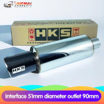 New car exhaust modified HKS89mm carbon fiber material tailpipe sports car sound blast street exhaust 76-90mm black