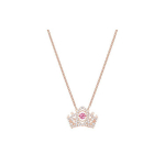 Swarovski Mesilane Kuninganna Kroon Imitatsioonkristall Kaelakee Naiste kaelakee Roosa Kuld 5510986 Box (Random Color)