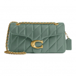 Coach Tabby 26 Logoga Kl&otilde;pskinnitusega Napa Nahast Crossbody &Otilde;lakott Keskmine Naiste kotid Roheline CP150-B4SG Basic Set (Bag+Dust Bag)