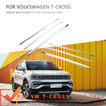 Volkswagen VW T-cross Tcross 2018-2025 Auto Esip&otilde;rkeraua V&otilde;rk Keskmine Iluv&otilde;re Iluv&otilde;re Liistude Kate Sisekujunduse Lisatarvikud h&otilde;be