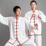 2 tk/komplekt Unisex n&ouml;&ouml;biga plekiga s&auml;rk lahti &uuml;hev&auml;rviline hiina traditsiooniline tai chi &uuml;likond kung fu kandma meeste riideid M