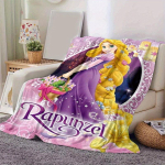 1 tk Rapuntsli tr&uuml;kiga tekk - pehme, k&otilde;ikhooajaline visketekk elutuppa, magamistuppa, personaliseeritud kingitus armsa multifilmikujundusega 130cmx150cm(50inx60in) blue