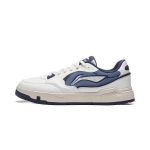 Li Ning Common 80s Fashion Trend Cushioning Abrasion Resistant Low top Casual Shoes Men's White Gray Dark Ship Blue AGCW135-1 40 gray