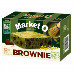 [Orion] Market O T&otilde;eline Brownie Jeju Matcha 240g (12 t&uuml;kki) - Kvaliteetne rohelise tee &scaron;okolaadi pehme kook (Ehtne Korea magustoit) 240g x 1box