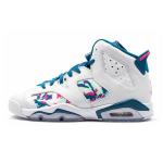 Jordan 6 Retro Valge Laser Fuchsia Roheline S&uuml;gavik GS 543390-153 40
